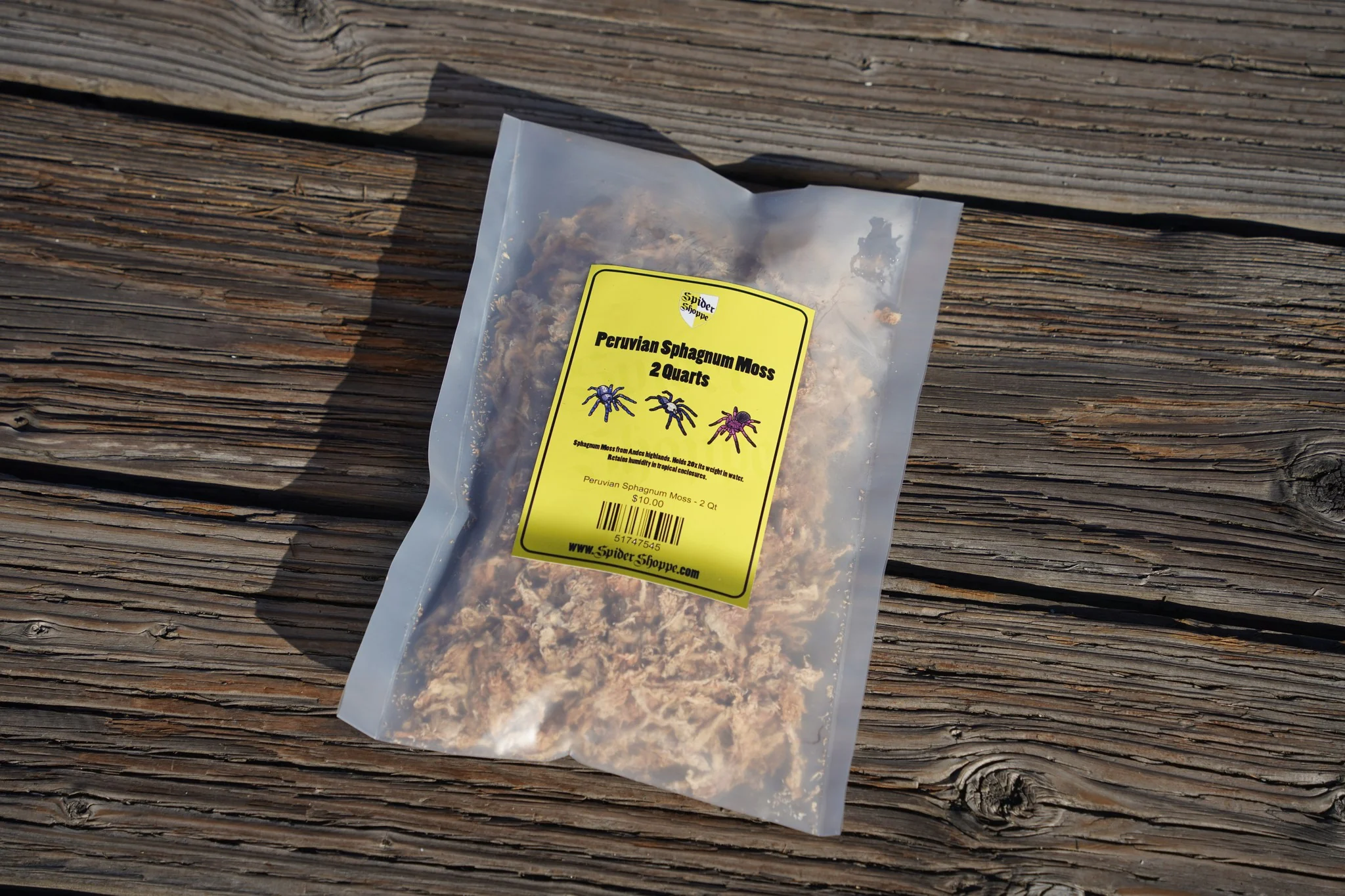 Spider Shoppe's Peruvian Sphagnum Moss 2 Qt - Image 2