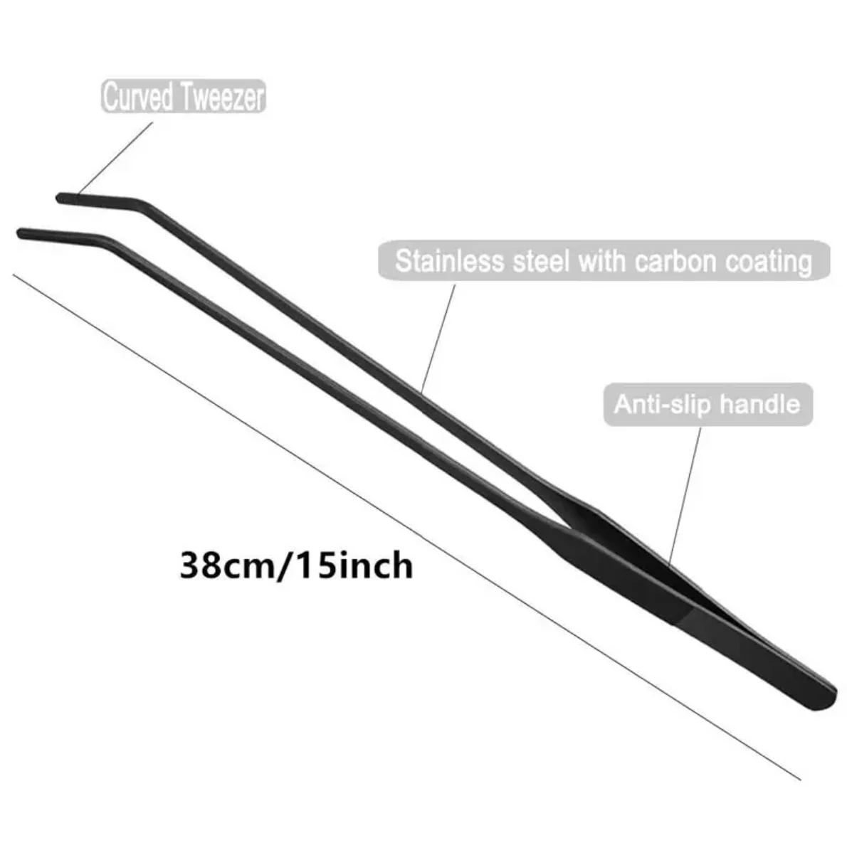 Tweezer - Curved Black 15"